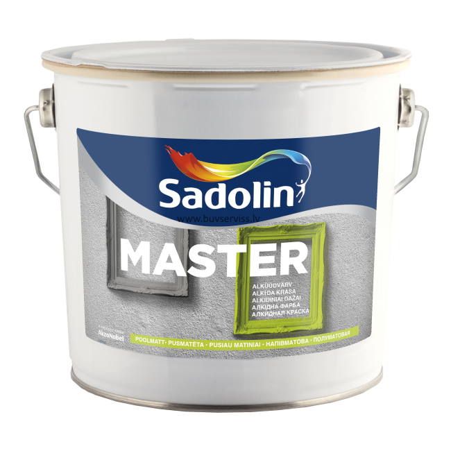 Sadolin Master BW Alkīda krāsa, pusmatēta 2.5L